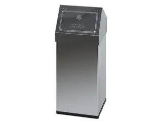 Carro-Push Afvalbak 55 Liter RVS - 1