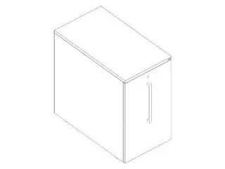 apothekerskast,HxBxD 779x450x800mm,aanbouw rechts,decor esdoorn - 2