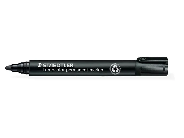 Viltstift Staedtler 352 Lumocolor rond zwart 2mm