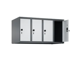 opzetkast,v. locker,4vak.,vak B 250mm,HxBxD 500x1000x500mm,vleugeldeur - 2