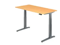 Elektrisch in hgte vst. zit-sta-bureau,HxBxD 650-1290x1600x800mm