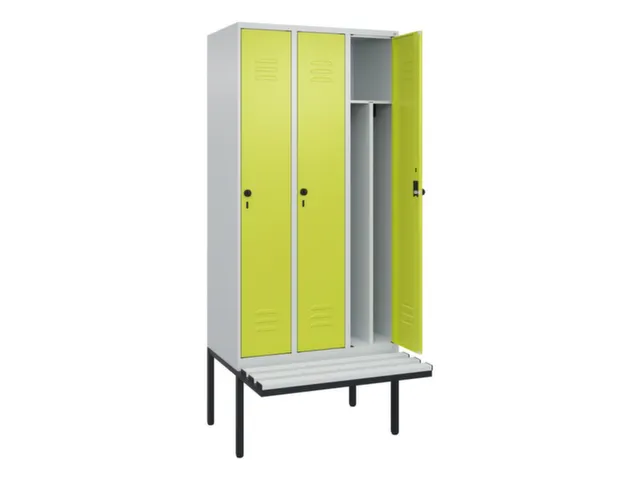 locker voor scheiding van kleding,HxBxD 2120x900x815mm,3vak