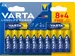 batterij Longlife Power AA, blister van 8 + 4