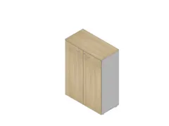 Armoire De Bureau 2Xsol En Bois 3Haut. Classeur Corps Alu