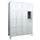 lockerkast,HxBxD 1850x1600x500mm,4x4vakken,RAL7035,front RAL7016