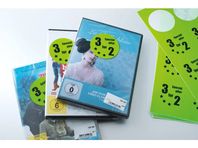 HERMA 5155 Gekleurde etiketten A4 Rond 60mm Neon Groen 240 stuks