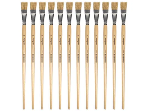 Lyonse penseel Kangaro #20 gelakt hout doos a 12 stuks