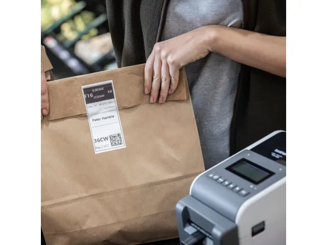 Brother BDA-274058-080 printeretiket Wit Zelfklevend printerlabel