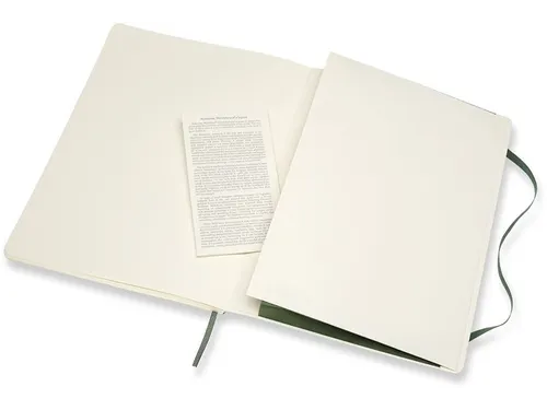 Notitieboek Moleskine XL 190x250mm lijn soft cover myrtle green