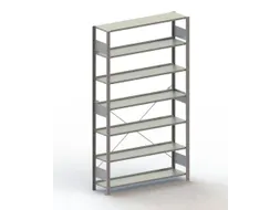 Inhaakstelling Basisveld 2200x1306x336mm 7legborden 80kg Verzinkt