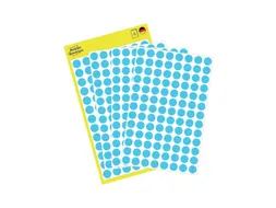 Etiket Avery Zweckform 3011 Rond Ø8mm Blauw 416 Stuks