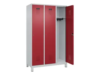 locker,HxBxD 1950x1200x500mm,3vak,vak B 400mm,cil.-slot,voeten - 2