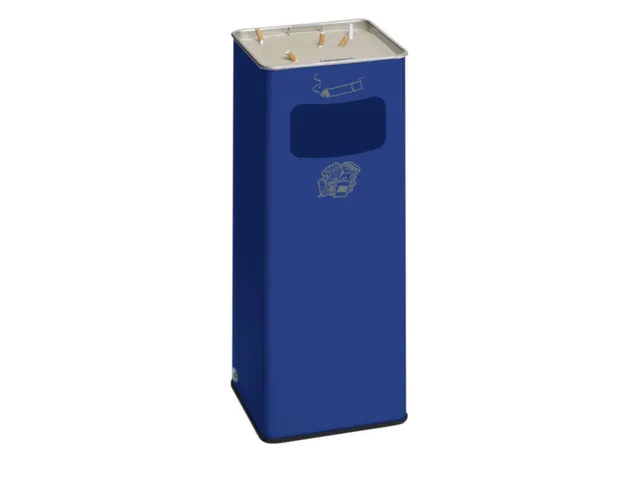Combi-asbak Hxbxd 660X230X230Mm Vierkant Blauw