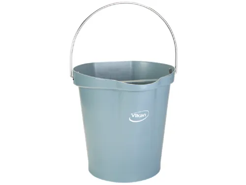 Hygiene 5686-88 emmer, 12 liter grijs, maatverdeling en schenktuit