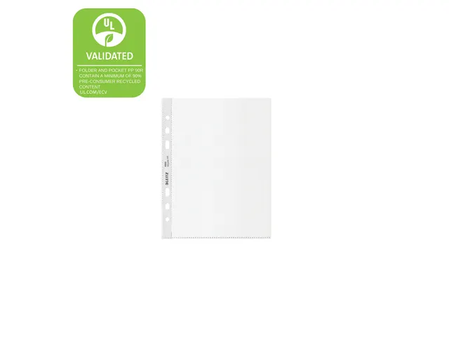 Pochette Leitz Recycle A5 6 trous PP transparent mat