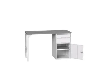 werkbank,HxBxD 930x1500x600mm,linoleumblad,2voeten/1container - 1