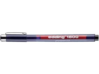 Fineliner edding 1800 zwart 0.25mm - 1