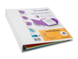 ringmap-set,1ringmap,6mappen,DIN A4,doos,op kleur gesorteerd