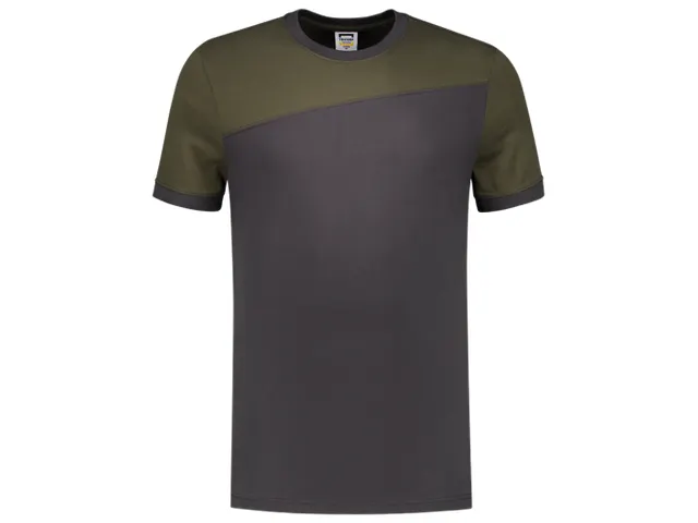 T-shirt 102006 Gris/vert, Taille 3EL