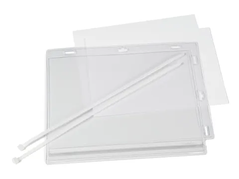Waterbestendige hoes A5 met kabelbinders transparant 5 stuks