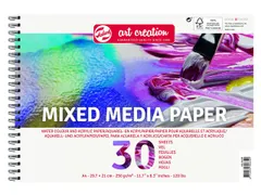 Acryl-aquarelverfpapier Talens Art Creation mixed media A4 wit