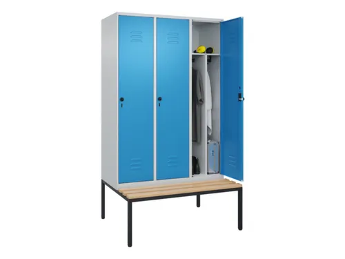 locker voor scheiding van kleding,HxBxD 2120x1200x815mm,3vak