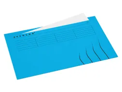 Vouwmap Secolor Folio ongelijk 225gr blauw