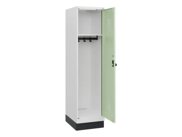 schoollocker,HxBxD 1630x400x500mm,1vak,vak B 400mm,draaigrendel,sokkel