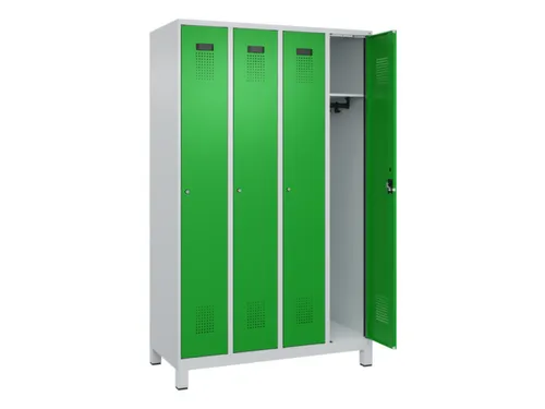 locker,HxBxD 1950x1200x500mm,4vak,vak B 300mm,cil.-slot,voeten