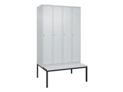 locker voor scheiding van kleding,HxBxD 2120x1200x815mm,4vak