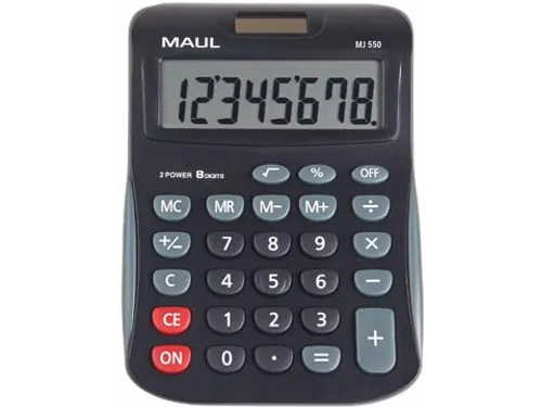 bureaurekenmachine MJ 550, junior, zwart