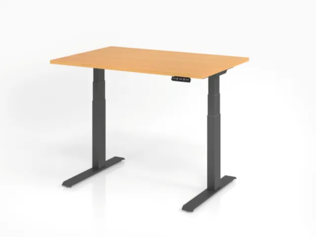 Elektrisch in hgte vst. zit-sta-bureau,HxBxD 640-1290x1200x800mm