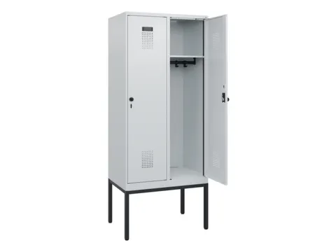 schoollocker,HxBxD 1950x800x500mm,2vak,vak B 400mm,draaigrendel