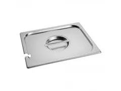 Caterchef Gastronorm deksel RVS met lepeluitsparing 1/2 GN