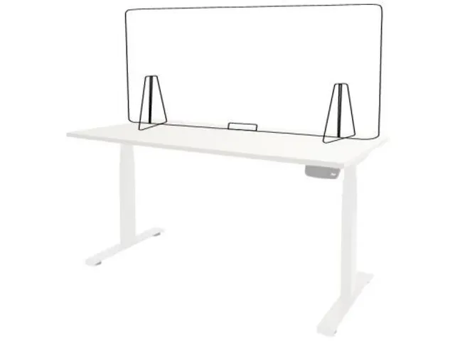 Plexio Scheidingswand Spatscherm Transparant Bureau 180x65cm (BxH)