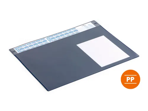 Durable Schrijfonderlegger 65x48cm kalender Blauw met PP afdekvel