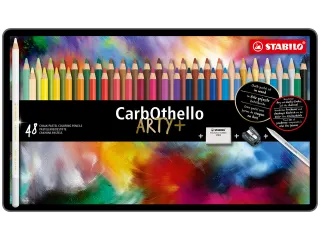 Kleurpotloden STABILO CarbOthello kalkpastel assorti blik à 48 stuks - 2