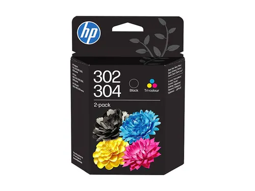 HP 302/304 Cartridge 2-pack B82L1AE#LS1 Zwart +Kleur