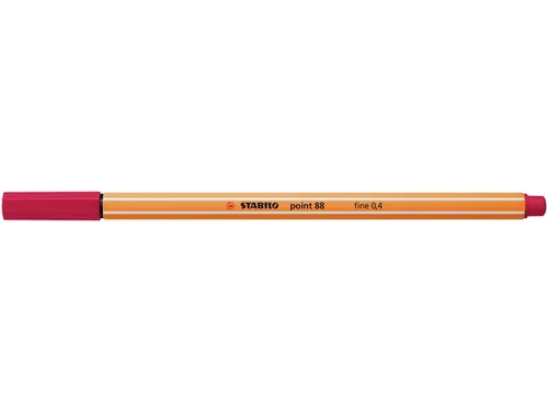 Fineliner STABILO point 88/50 donker rood 0.4mm