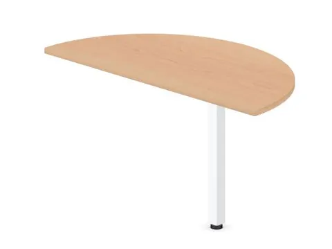 aanbouwtafel,i.h.v.,HxBxD 720-840x1200x600mm,halfrond,NE-esdoorn