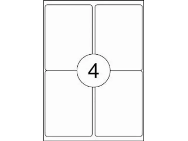 Etiket Premium 99.1x139mm Wit XL Pack 1000 Vel