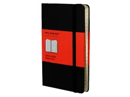 Adresboek Moleskine Large 130x210mm hard cover lijn zwart