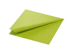 Servet 40x40cm 1/4 vouw 2-laags Kiwi doos 10x125 stuks