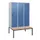 locker met bank,HxBxD 1950x1200x815mm,3vak,vak B 400mm,draaigrendel