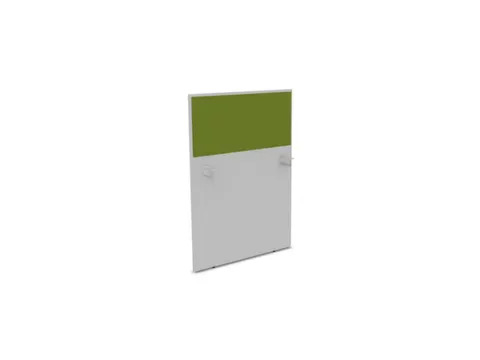 baliepaneel,v. bureau,aanbouw links,B 800mm,MP-lichtgrijs,BN7048-groen