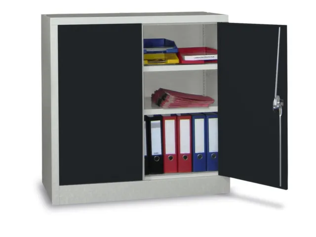grootvolumekast met openslaande deuren,RAL7035,front RAL7016