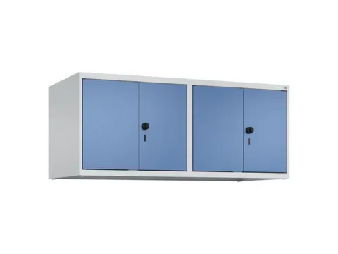 opzetkast,v. locker,4vak.,vak B 300mm,HxBxD 500x1200x500mm,vleugeldeur
