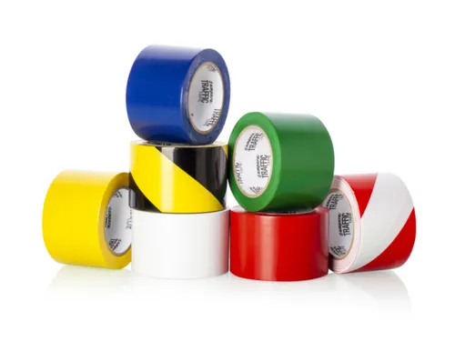 tape,standaardkleur,PVC,rood/wit,band LxB 33mx50mm