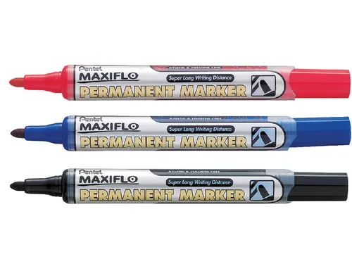 Viltstift Pentel NLF50 maxiflo rond zwart 1.5-3mm