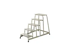 Montagetrap Aluminium H 1 0M 5Treden Incl. Platform Treden Traanplaat